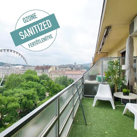 Standard Apartment By Hi5 - Incredible View With Terrace Budapest Kültér fotó